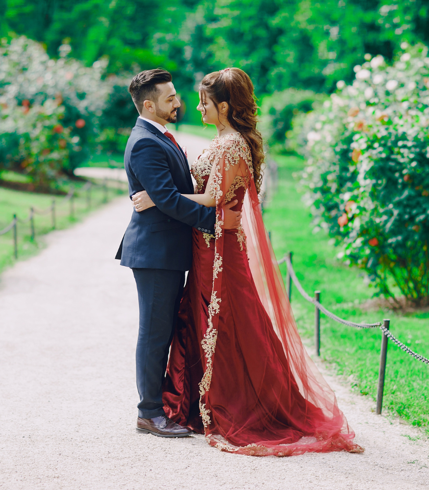 An Indian Couple Photography while Destination wedding in Jim Corbett.