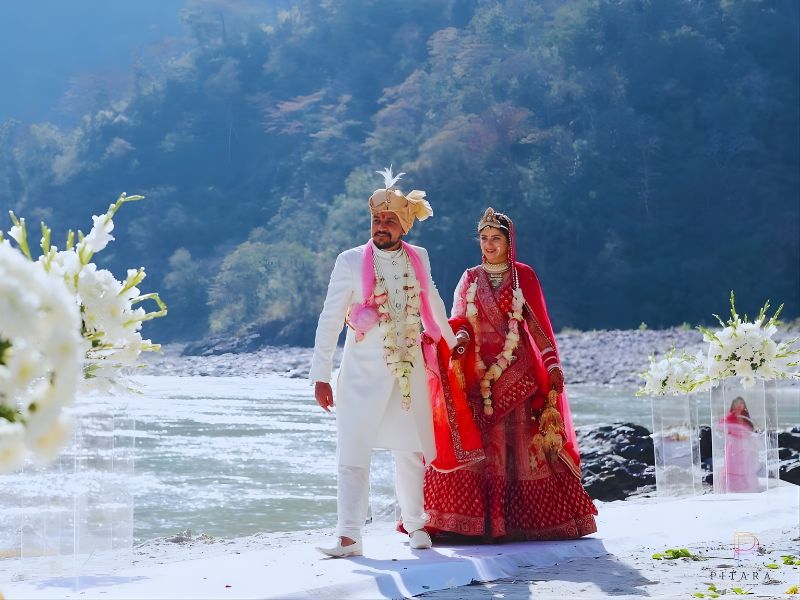 Rishikesh wedding on the ban of River Ganges
